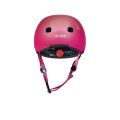 Růžová helma pro holky na koloběžku Micro LED Raspberry S