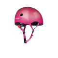 Kvalitní růžová helma na koloběžku Micro LED Raspberry m